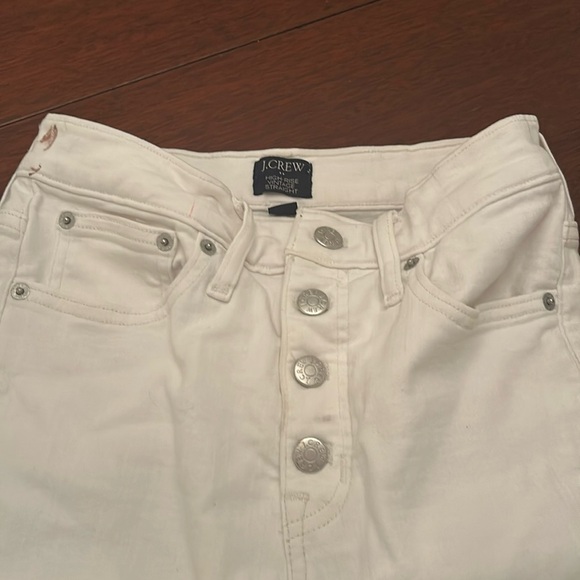White J Crew stretchy jeans - Picture 1 of 5